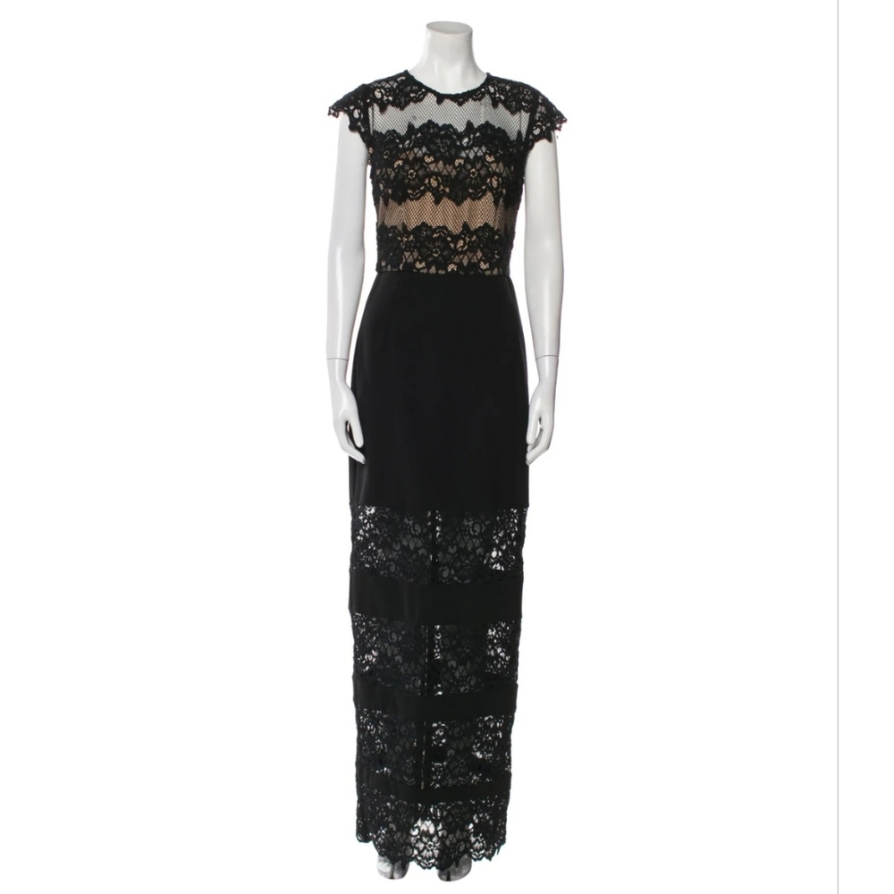 Bronx and Banco Black Lace Gown